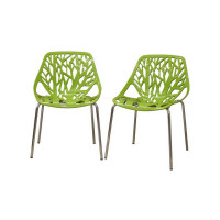 Baxton Studio Dining Chair Green DC-451-Green Set of 2